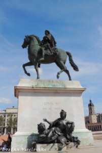 12. Equestrian statue of Louis XIV on the Place Bellecour