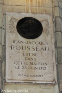 40. Memorial plaque - Jean-Jacques Rousseau