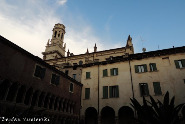 22. View from the Cathedral cloister with Sanmicheli's bell tower (Il campanile)