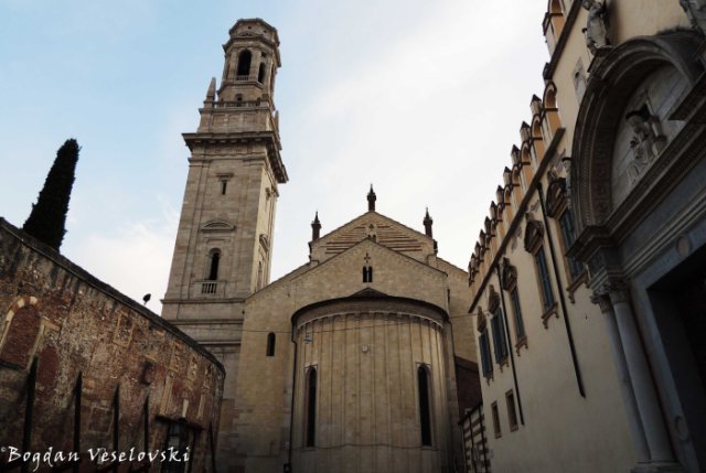 23. Bell tower & apse of Verona Cathedral (Abside e campanile del Duomo di Verona)