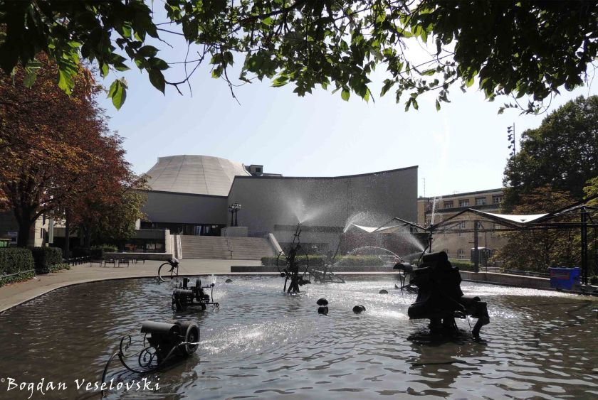 10. Theater Basel & Tinguely's Carnival Fountain (Fasnachtsbrunnen)