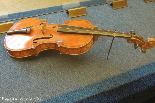 19. Stradivarius violin in the Museum of Musical Instruments, Sforza Castle (Civico Museo degli Strumenti Musicali, Castello Sforzesco)