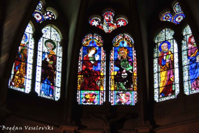 23. Stained glass in Lyon Cathedral (Cathédrale Saint-Jean-Baptiste de Lyon)