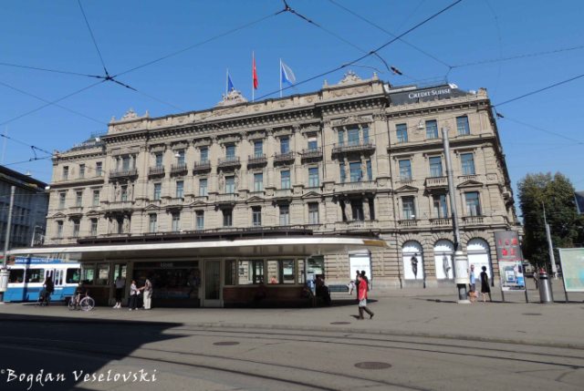 25. Credit Suisse headquarters at Paradeplatz