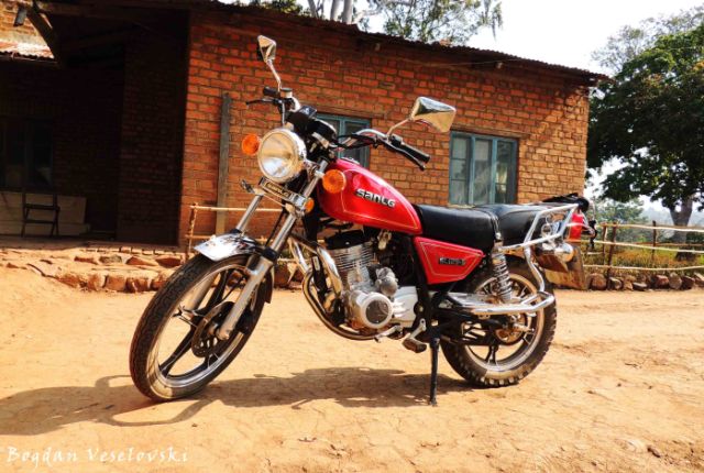 Motorbike - main transport in Chididi
