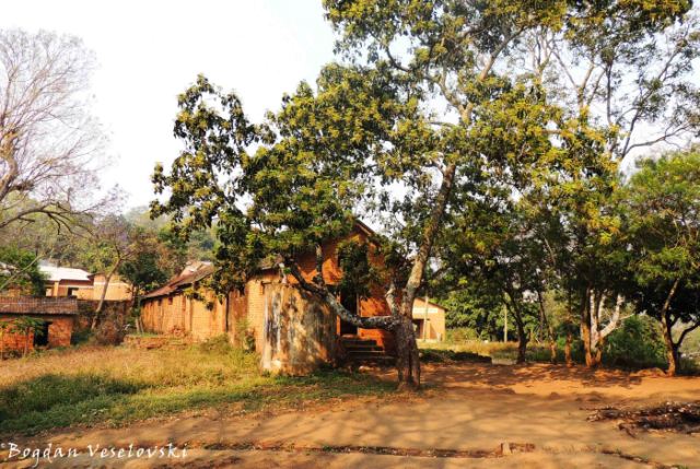 Chididi former village hall - view from our veranda