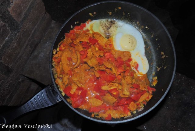 Soya with tomatoes & eggs