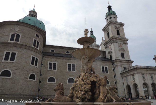 Salzburg Cathedral of Saint Rupert and Saint Vergilius & Residenz Fountain (Salzburger Dom & Residenzbrunnen)