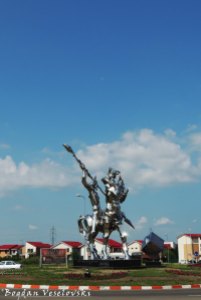 Homage - Don Quixote monument in Buzau by Bogdan Adrian Lefter