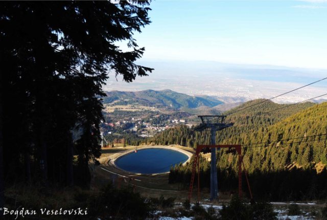 View of the dam and Poiana Brasov