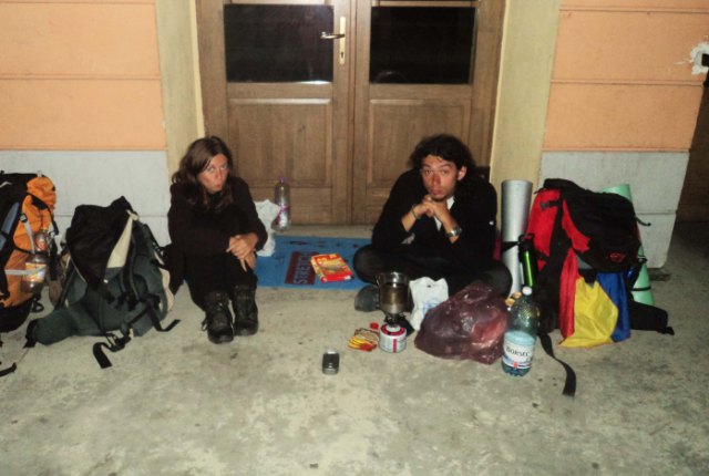 Night supper in the station