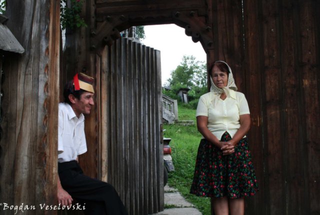 Couple wearing traditional clothes in Maramureș