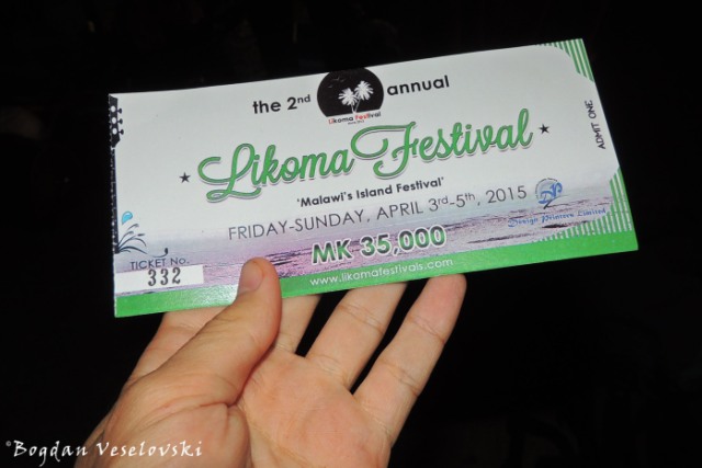 Likoma Festival ticket