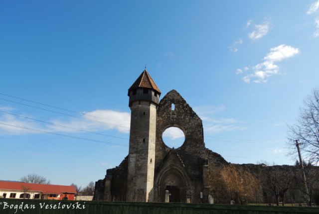 Tower & Old facade of Cârța Monastery