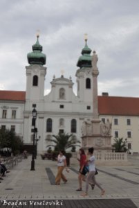 Church of St Ignatius Loyola And Trinity Column in Szechenyi Square