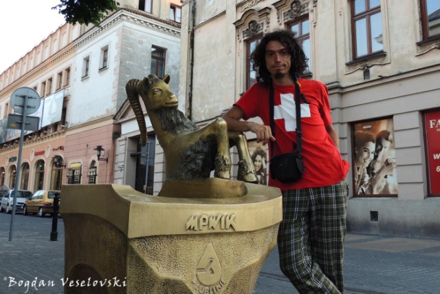 Goat fountain in Lublin