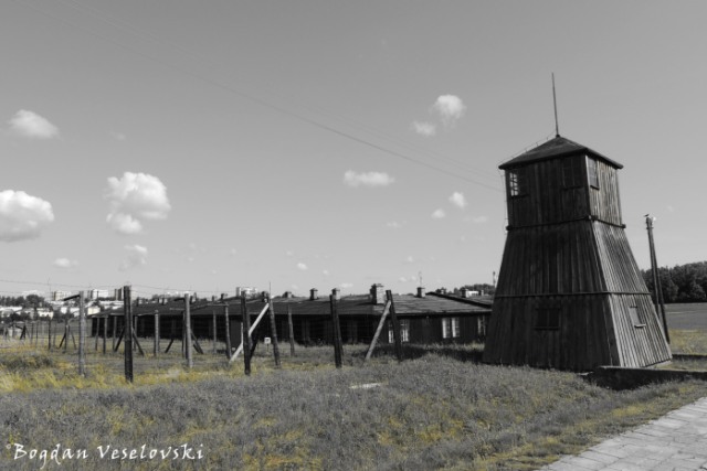 Guard tower at Majdanek Concentration Camp