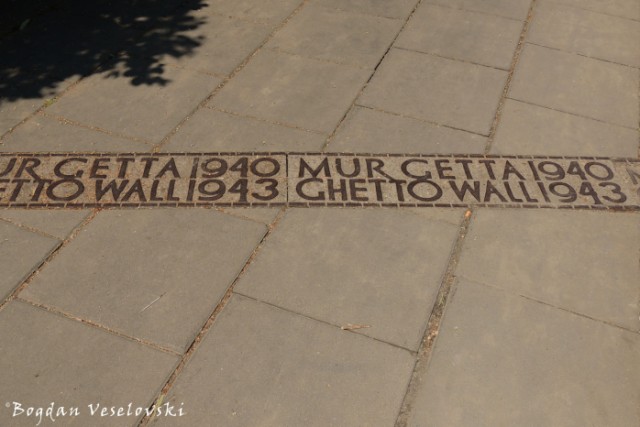 Warsaw Ghetto boundary marker