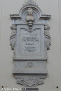 Pillar containing Chopin's heart