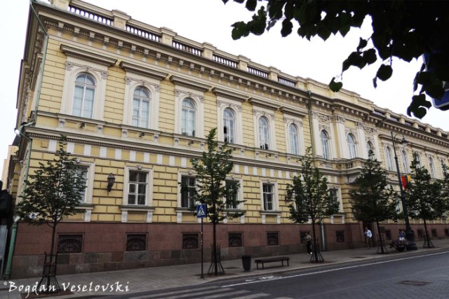 Bank of Lithuania headquarters in Gediminas Avenue, Vilnius