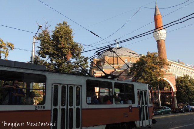 Tram & Banya Bashi Mosque, Sofia