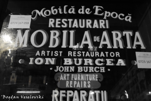 27, Carol I Blvd. - Ion Burcea (John Burch) - Art furniture repairs