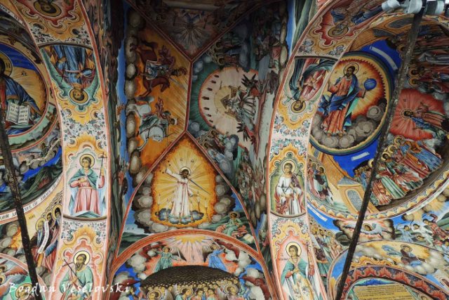 Detail of fresco, Rila Monastery