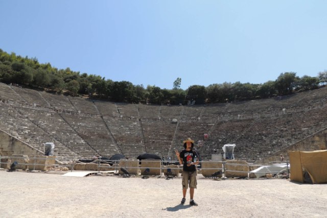 The ancient theatre of Epidaurus (Ἐπίδαυρος)