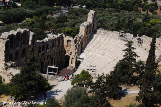 View of the theatre from the Acropolis