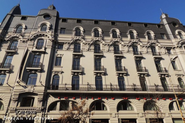 38, Elisabeta Blvd. - Palace Hotel - today Cismigiu Hotel, Gambrinus Beer Hosue, Cervantes Institute, Bucharest (Art Nouveau style)