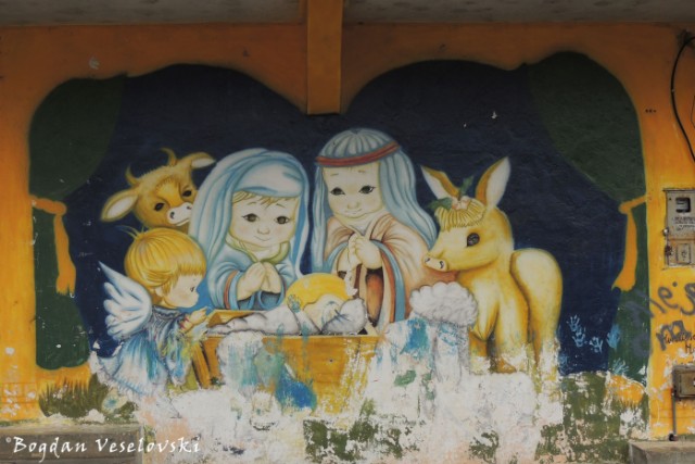 Baby Jesus graffiti