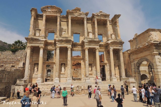 Facade of the Library of Celsus & The Gate of Mazeus and Mythridates