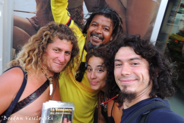 with hippie guys & Tarzan